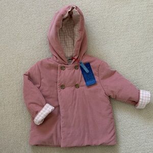 Cyrillus Pink Hooded Pea Coat